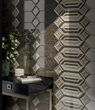 Вставка KERAMA MARAZZI Бикуш TOC003 грань глянцевый 9,8х9,8см 0,01кв.м.