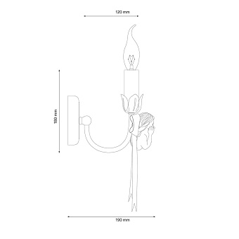 Бра Lucia Tucci ANGELO W147.1 Ivory 60Вт E14