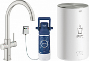 Смеситель для кухни GROHE Red II Duo 30083DC1 высокий излив нержавеющая сталь