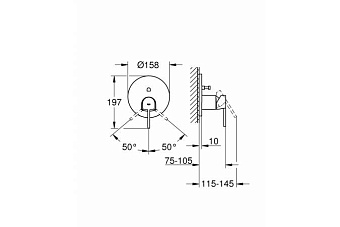 Смеситель для ванны GROHE Plus 24060003 хром