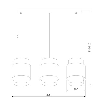Светильник подвесной TK Lighting Boho 6541 60Вт E27