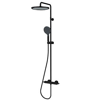 Душевая система BOSSINI Apice L10505.073 чёрный матовый