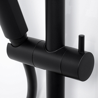 Душевая система WASSERKRAFT Thermo A11401 хром/чёрный матовый