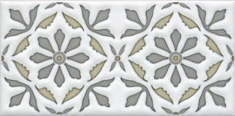 Декор KERAMA MARAZZI Клемансо STG\A618\16000 орнамент 15х7,4см 0,444кв.м.