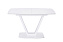 Кухонный стол раскладной AERO 80х130х76см закаленное стекло/сталь White Glass