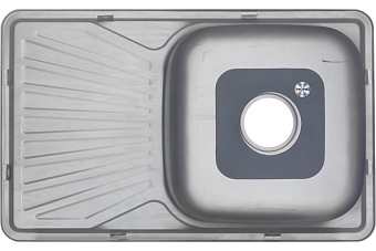 Мойка кухонная MELANA 7848 123 t (*10) 78х48см хром