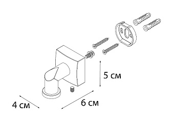 Мыльница FIXSEN Kvadro FX-61309A хром