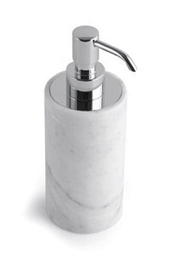 Дозатор Bertocci Carrarino 124 4701 0000 белый мрамор/хром