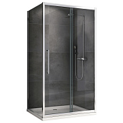 Угловое ограждение Abber Schwarzer Diamant AG30170H-S80 195х80см стекло прозрачное