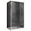 Угловое ограждение Abber Schwarzer Diamant AG30130H-S100 195х100см стекло прозрачное