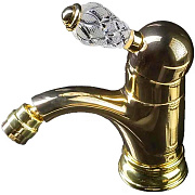 Смеситель для биде Boheme Crystal 286-CRST золотой
