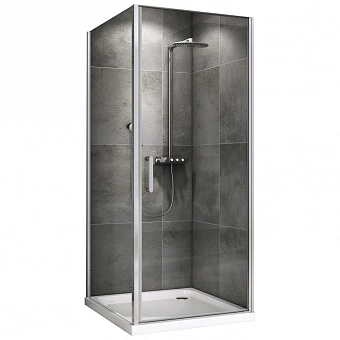 Угловое ограждение Abber Sonnenstrand AG04070-S75 195х75см стекло прозрачное