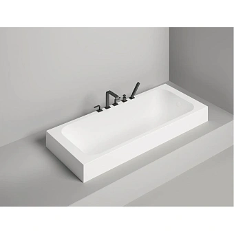 Ванна каменная SALINI ORLANDO 102112GRH S-Sense глянцевая 180х80см встраиваемая