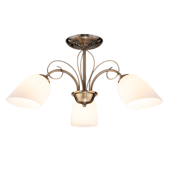 Люстра потолочная Eurosvet Stefanie 30107/3 античная бронза 60Вт 3 лампочек E27