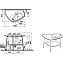 Столешница VITRA PLURAL 62581 Керамика 62х194см матовый белый
