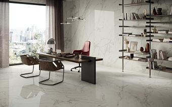 Лаппатированный керамогранит Atlas Concord Италия Marvel ADPV Calacatta Extra Lappato 75х75см 1,125кв.м.
