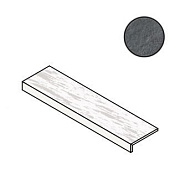 Плитка для ступеней Atlas Concord Италия Trust A3KK Titanium elemento L Grip 60х15см 0,09кв.м. рельефная