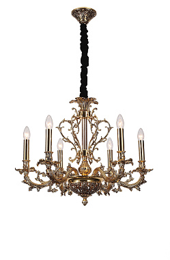 Люстра подвесная Lucia Tucci FIRENZE 1780.6 antique gold 240Вт 6 лампочек E14