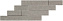 Керамическая мозаика Atlas Concord Италия Mark AM2T Chrome Brick 3D 59х29см 0,684кв.м.