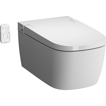 Унитаз подвесной VITRA V-Care 5674B003-6193 безободковый с микролифтом