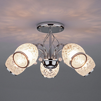 Люстра потолочная Eurosvet Gabriella 30026/5 хром 60Вт 5 лампочек E27