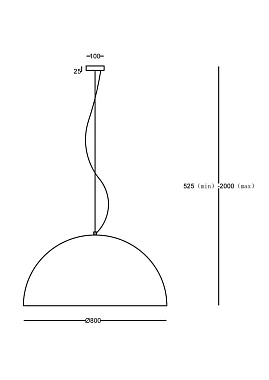Светильник подвесной Maytoni Modern Dome 60Вт E27
