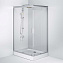 Угловое ограждение AM-PM Gem Twin Slide W90G-404-120290-MT 190х120см стекло прозрачное