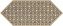 Декор KERAMA MARAZZI Монтиш HGD\A468\35016 золотой/коричневый 14х34см 0,048кв.м.