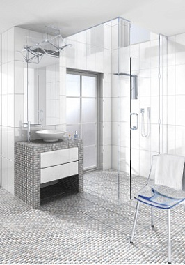 Матовый керамогранит BERYOZA CERAMICA Терраццо G 179632 синий 29,8х29,8см 1,243кв.м.