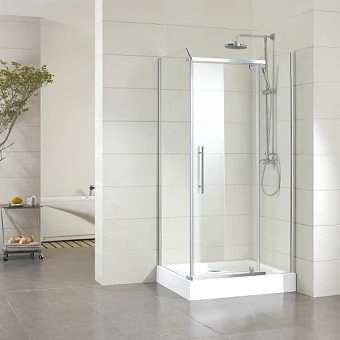 Угловое ограждение SOLE Quadro УТ000004853 190х120см стекло прозрачное