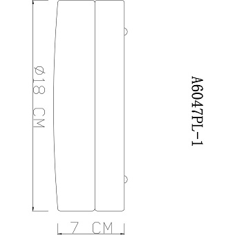 Светильник потолочный Arte Lamp AQUA-TABLET A6047PL-1AB 60Вт E27