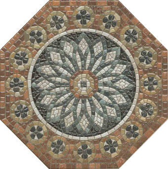 Декор KERAMA MARAZZI Стемма HGD\A438\SG2440 коричневый/серый 24х24см 0,329кв.м.