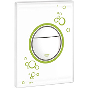 Панель смыва GROHE Nova Cosmopolitan Print 38847ls0 белый/зелёный