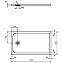 Душевой поддон IDEAL STANDARD ULTRAFLAT S K8221FV 70х120см