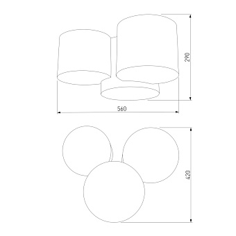 Светильник потолочный TK Lighting Mona 4392 15Вт E27