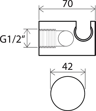 Держатель для душа RAVAK X07P206 хром