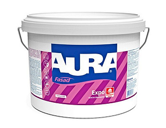 Краска для минеральных поверхностей фасадная Aura(Eskaro) Экспо Белый основа A 4,5л