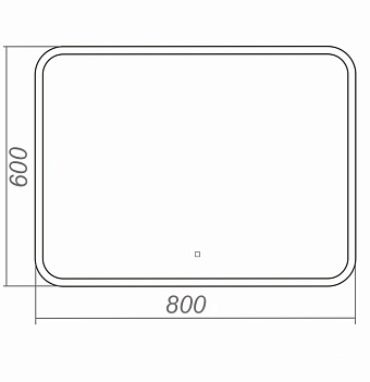 Зеркало Azario Alone Raggio CS00078965 60х80см с подсветкой