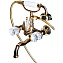 Смеситель для ванны Boheme Crystal 293-CRST золотой