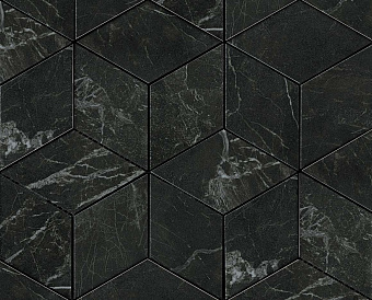 Керамическая мозаика Atlas Concord Италия Marvel Pro ADVP Noir St.Laurent Mos. Esagono Lapp 30х35см 0,42кв.м.