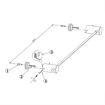 Бра Maytoni Rotta MOD413WL-L8G3K 8Вт LED