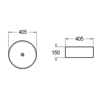 Раковина накладная Comforty 7078A 41х41см
