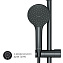 Набор смесителей AM-PM Gem F42890A14 чёрный