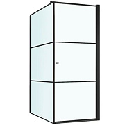 Угловое ограждение BERGES DARK 061020R 195х90см стекло прозрачное
