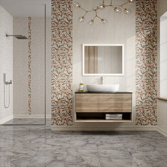 Лаппатированный керамогранит KERAMA MARAZZI Стеллине SG167302R серый лаппатированный 40,2х40,2см 1,62кв.м.