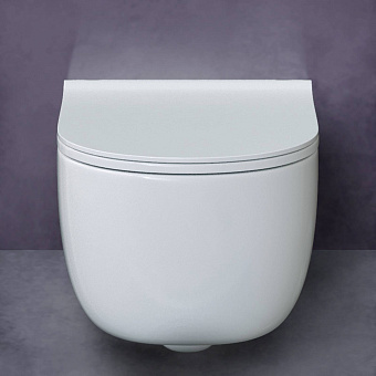 Унитаз подвесной BERGES EGO RR 082111RR безободковый с микролифтом