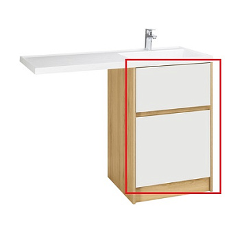 Фасад для тумбы Акватон 1A274801LH010 белый