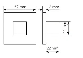 Фиксатор MORELLI SIMPLE MH-WC-S6 SC матовый хром