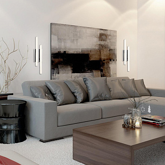 Настольная лампа Eurosvet Hi-tech 90020/2 хром 10Вт LED