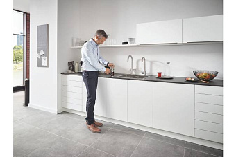 Смеситель для кухни GROHE Red II Duo 30079DC1 высокий излив нержавеющая сталь